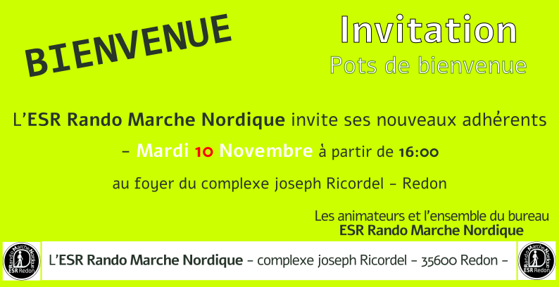 Accueil nouveaux adhérents